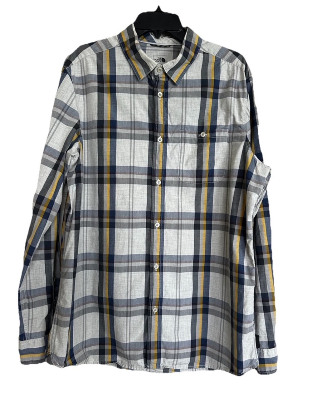 The North Face Men’s Multicolor Plaid Long Sleeve Button Down Shirt Size L